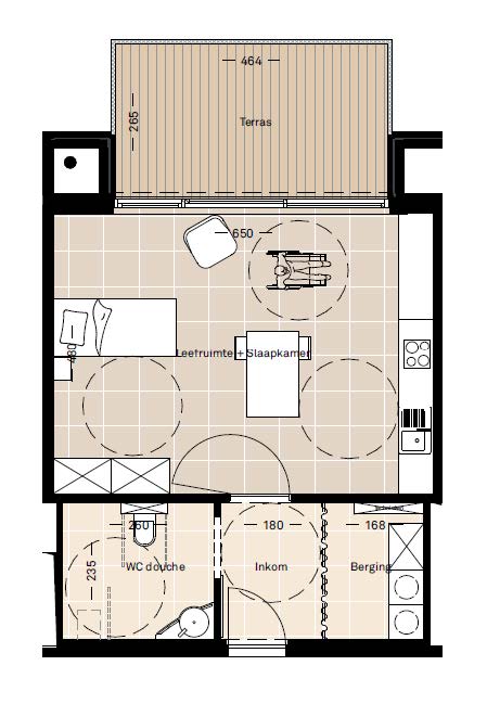 Plattegrond studio