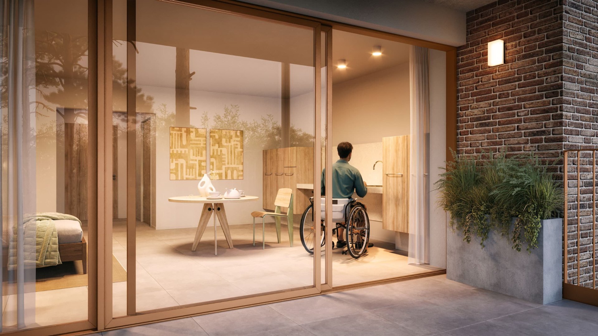 Appartement met 1 slaapkamer